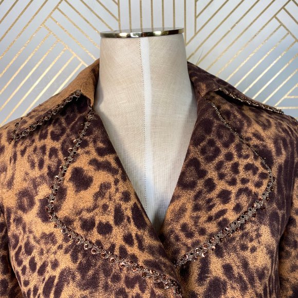 Joseph Ribkoff Leopard Print Blazer - Picture 2 of 8